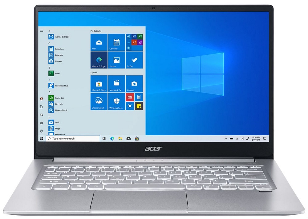 Notebook Acer Swift 3 SF314-59-75QC 14" i7-1165G7 8/256GB SSD W10 - Pure Silver